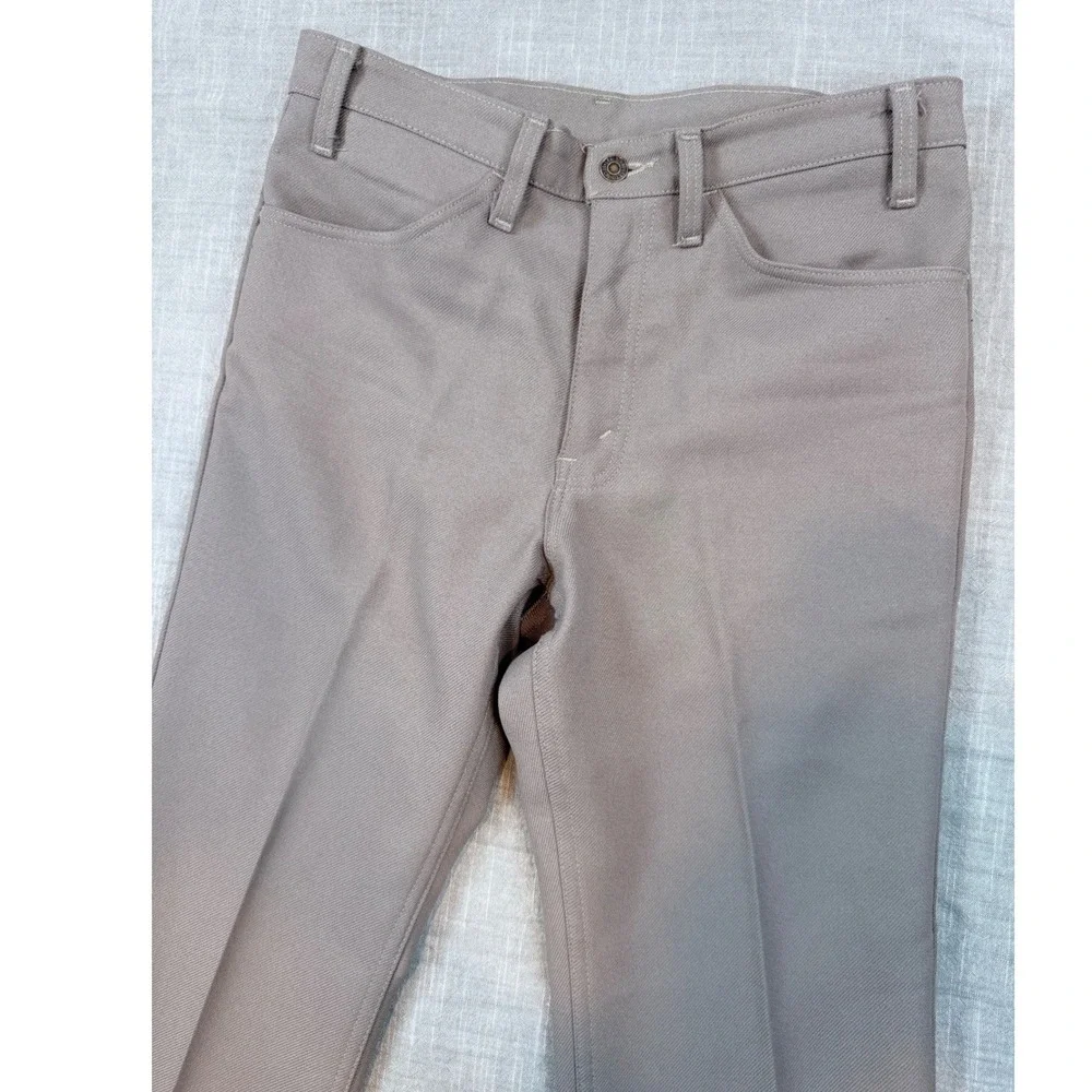 Vintage Levis 517 Sta-Prest Beige Action Slacks Made in USA 10517-6126 W32 L29